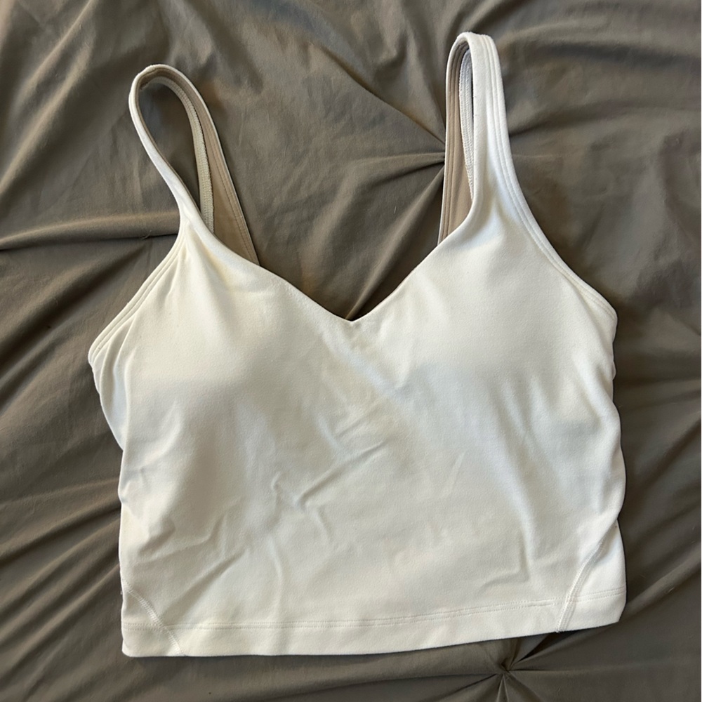 White LuluLemon Align Top